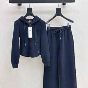 Alo New Letter Embroidery Casual Suit